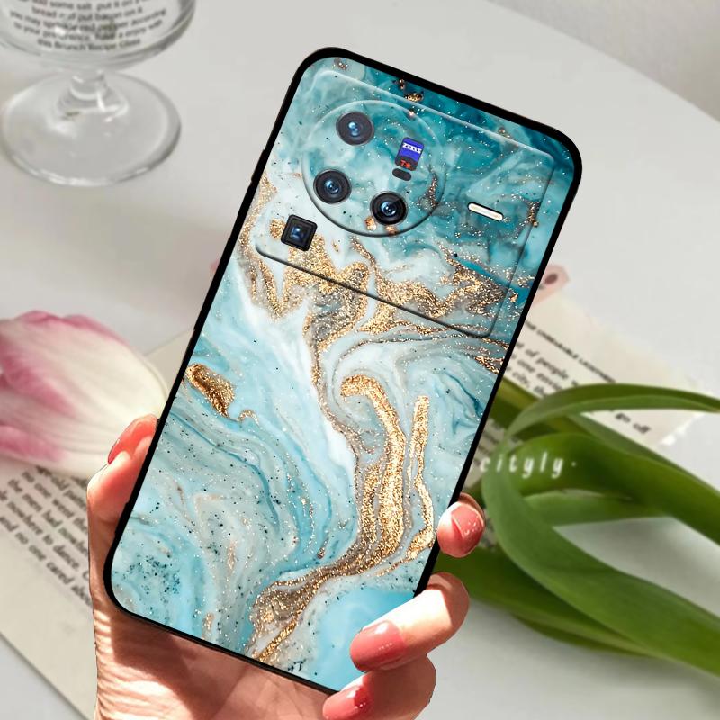 Soft Silicone Case For vivo X80 Pro 5G Coque X 80 Fashion TPU Phone Cover For Vivo X70 Pro Shockproof Bumper Shells Cute Cartoon