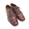 Loake England Vintage Full Brogue Wingtip Lederschuhe Braun 7 25.5(GEBRAUCHT)