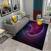 3D Vortex Illusion Teppich Eingangstür Bodenmatte Abstrakte geometrische optische Fußmatte rutschfeste Bodenmatte Wohnzimmer Dekor Teppich