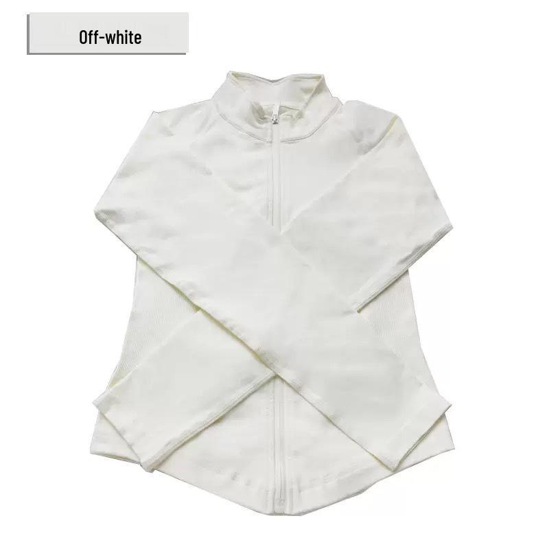 DFYNE Bezešvý fitness oblek s dlouhým rukávem na zip - Měkké body s vysokým krkem