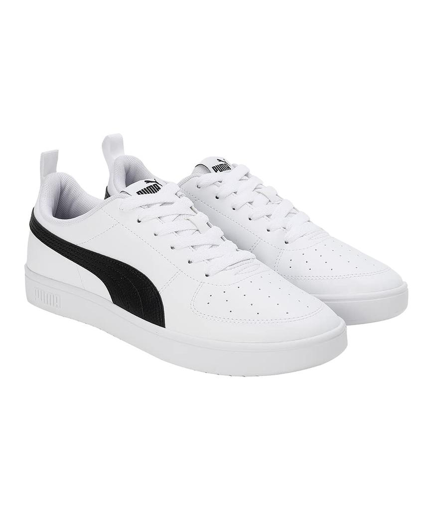 Puma Ricky Unisex 2025 Puma Black Size cm Sneakers, 387607, Adult, Spring/Summer Colors, White/Puma (02), 27.0