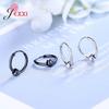 Hoop Earrings For Women Girls Party 925 Sterling Silver Hip Pop Style Circle Earring Real Silver Fashion Jewelry New Arrivals
