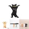 Charming Cat Figure Pen Holder Jewelry Stand And Earphone Support In Sturdy Pvc Material