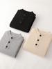 Herren Winterwolle Henley Pullover - Dick gestrickter Pullover für Herbst & Winter