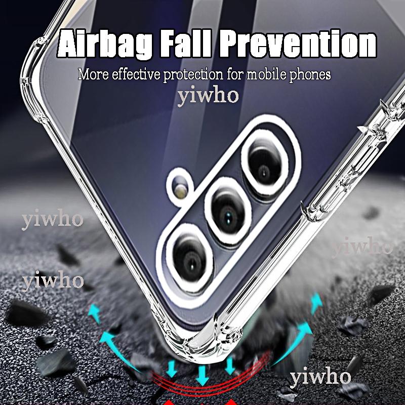 Luksusowe Przezroczyste Etui na Telefon dla Samsung Galaxy A15 5G A25 4G A35 A55 A05 A05S Etui Wstrząsoodporne Przezroczysta Tylna Nakładka A 15 25 35 55