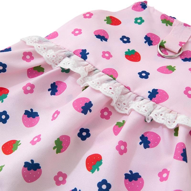 Pet Summer Puppy Dog Cat Cute Fresh Floral Dress Comfortable Pet Skirt
