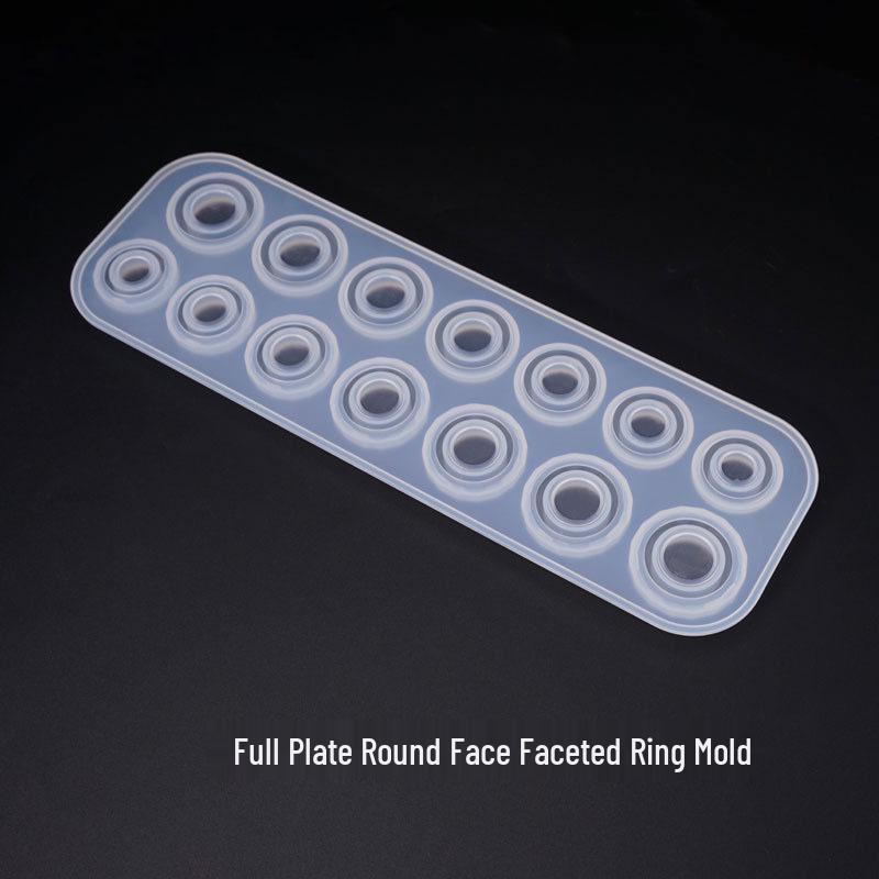 Poppy DIY Resin Ring Mold - Round Diamond Band Silicone Mold for Jewelry Making