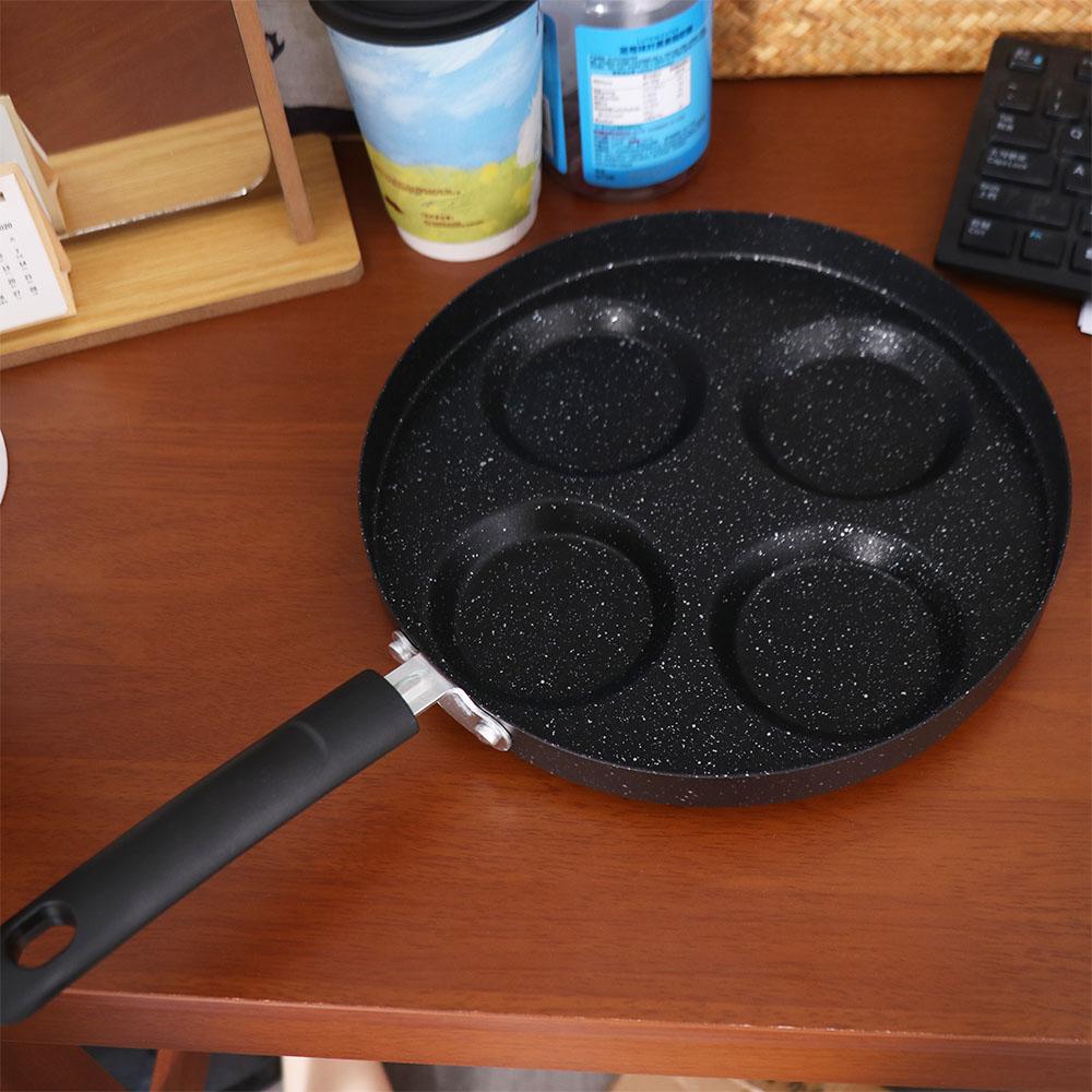 Divided Egg Ham Pans 4 Hole Egg Frying Pan Durable Egg Cooker Restaurant