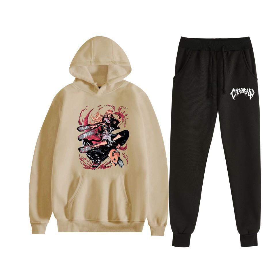 Chainsaw Man Chainsaw Man Anime Loose Hooded Sweater Set Hoodie Spot