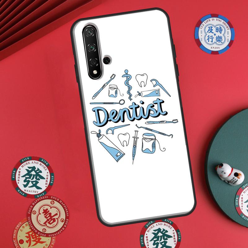 Cute Tooth Dentist For Huawei P60 Pro P30 P40 Lite Nova 7i 8i 11i 12i 12s 10 9 SE Y90 Y60 Y70 Y72 Y61 Y91 Case