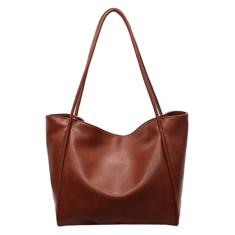 This year's popular retro commuter bag women's 2025 autumn new trendy large-capacity student class shoulder tote bag