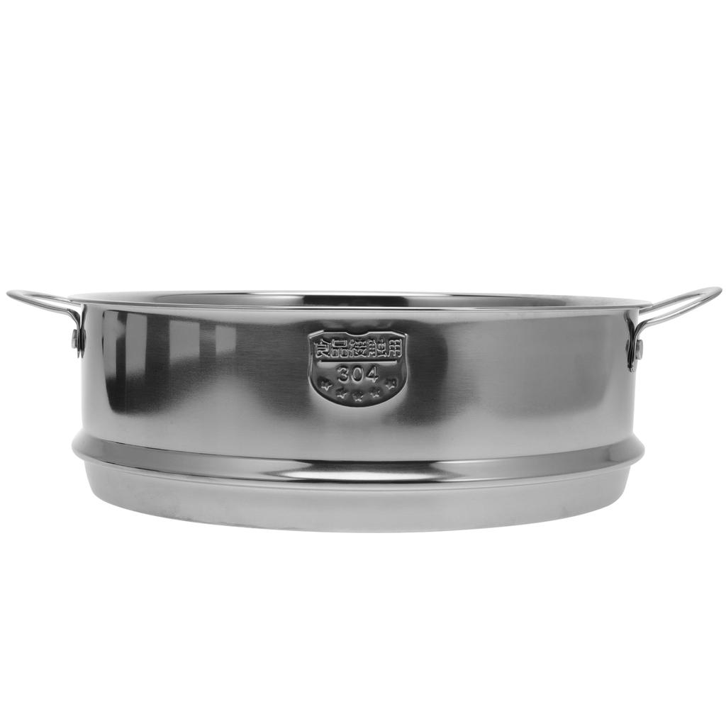 Set tacâmuri 22 cm Inducție Aburitor pentru bebeluși Coș pentru alimente cu capac Raft pentru mâner oală Bun