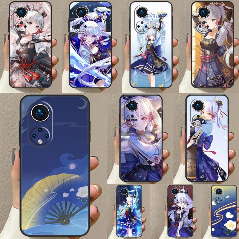Genshin Impact Kamisato Ayaka For Huawei P20 P30 P40 P60 Pro P Smart Nova 9 5T Honor 70 90 50 Magic5 Lite X7a X9a X8a Case