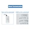 Cbb60 Motoranlaufkondensator Ac450V 3/4/5/6/8/9/10/12/14/15/16/18/20/25/30/40/45/50/60/70/80Uf Für Waschmaschine