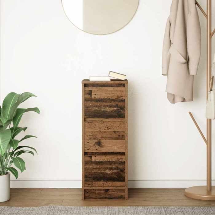 VidaXL Buffet vieux bois 29,5x34x76 cm bois d'ingénierie 861641