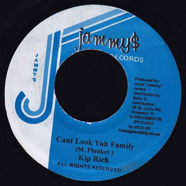 

7inch Record KIPRICH - Cant Look Yuh Family NONE Jammy s Records 2003 Jamaica Reggae, Ska & Dub Used