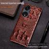 Crocodile Pattern Genuine Leather Phone Case for Oppo A1 Pro, A57 5G, A2 Pro, A97 - Anti-Fall Protection Sticker