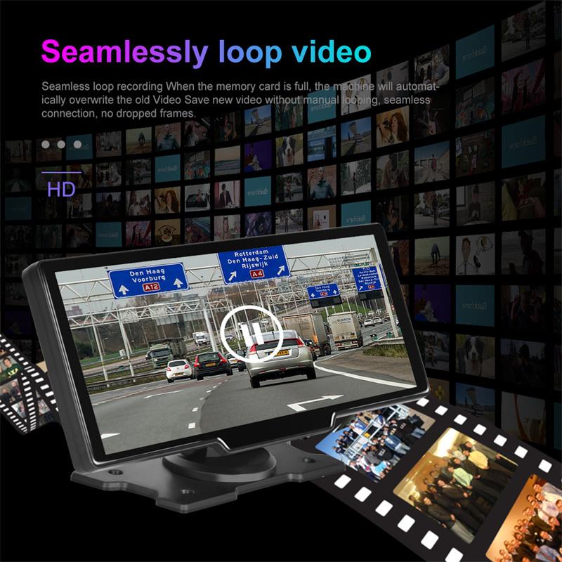 Car Mirror Video Recording Carplay & Android Auto Wireless Connection Gps Navigation Dashboard Dvr Ai Voice