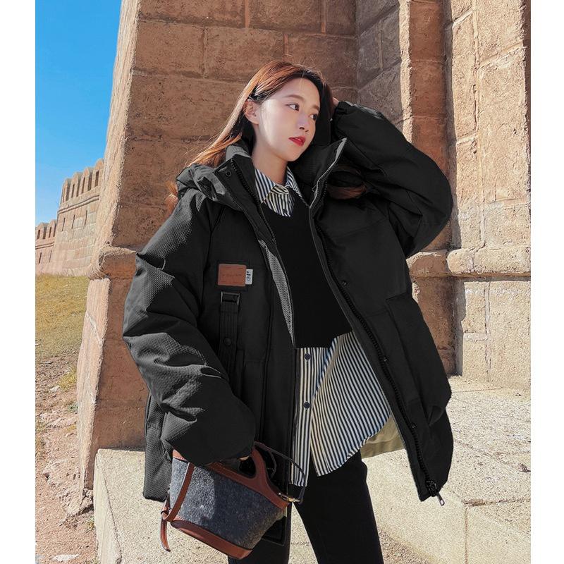 Plus Size Women's Down Padded Jacket, Women's Autumn and Winter Bread Jacket, Small Loose Padded Jacket