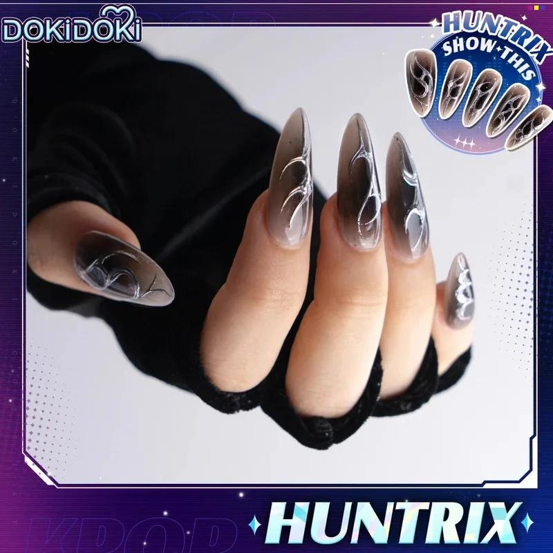 Nová Rumi Zoey Mira Paruka s krajkou vpředu DokiDoki Dámská Halloweenská Paruka 120cm Dlouhé Vlasy Rumi Cosplay Nehty Zoey Klobouk Zdarma W