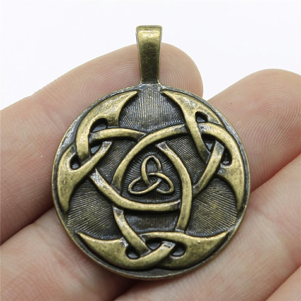 5pcs Triquetra Knot Symbols Triqueta Charms Pendants Antique Jewelry Making DIY Handmade Craft For Jewelry Making