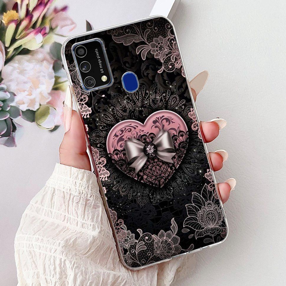 Cute Cat Caroon Cover For Samsung Galaxy A21s Case Soft Silicone Fundas Phone Cases For Samsung A 21s  A21s SM-A217F Full Bumper