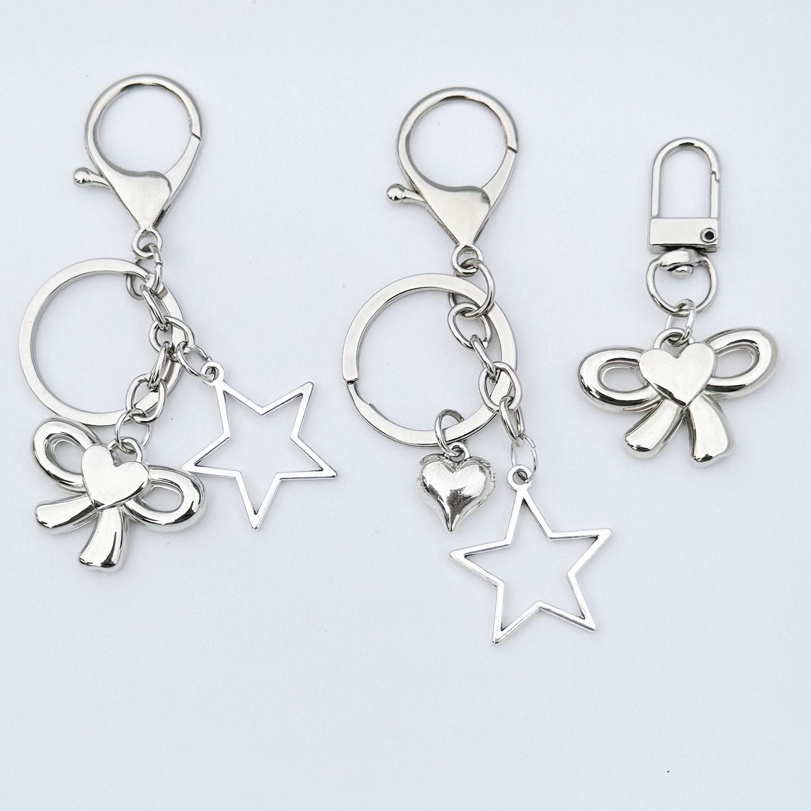 Подвеска-брелок в виде банта/сердца/звезды — фото 3