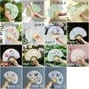 New Chinese Style Folding Fan Vintage Handheld Fan Creative Shell Shape Fan  Photography