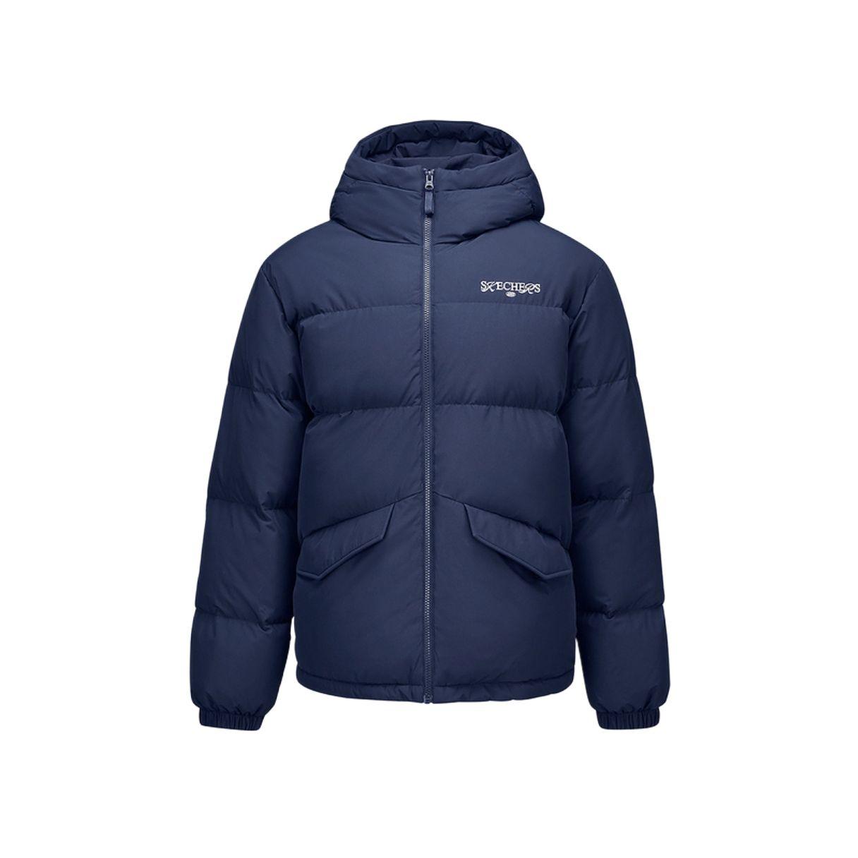 Skechers FW25 Hooded Warm Water-Resistant Windproof Durable Sports Down Jacket Unisex outerwear L425U036-00DU S