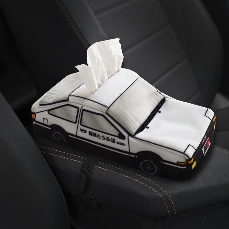 

Cartoon Car Tissue Box Anime Creative Japanese Style Desktop Storage Case Initial D Fujiwara Paper Holder Storage Case