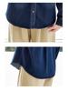 Women's Long Sleeve Retro Blue Denim Shirt Jacket with Ruffled Collar - 2026 Spring Arrival