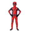 Full Body Jumpsuit Costume with Mask for Kids Halloween Stage Performance Cosplay Outfit with Printed Design and Attached Gloves and Feet Cover