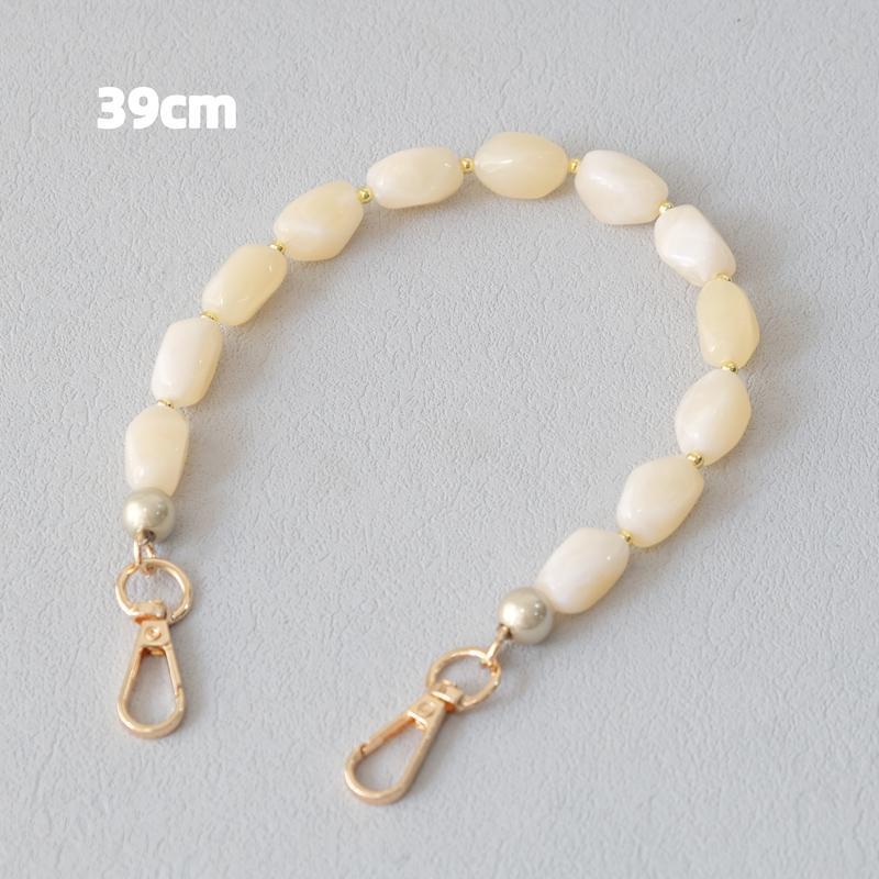New Fashion Woman Bag Accessory Detachable Green Beaded Chains Cute Acrylic Luxury Strap Women Elegant Bag Shoulder Handle Chain