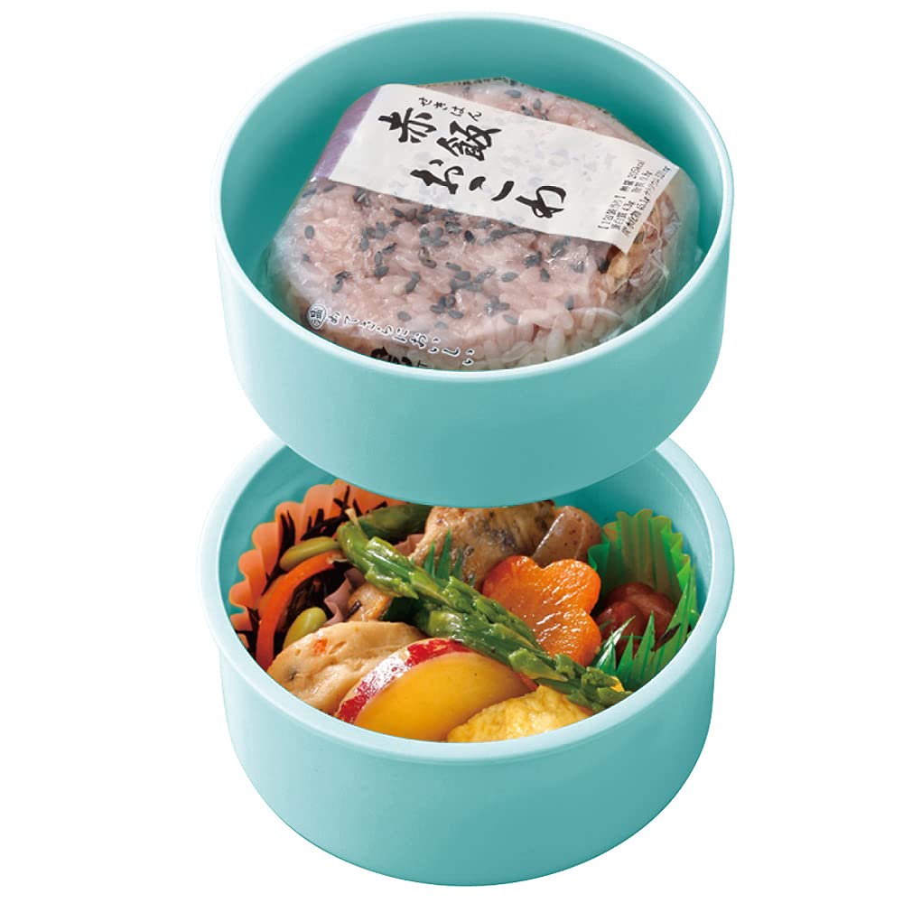 Skater Bento Made In Sanrio Hangyodon Box, 500ml, Two-Tier, Round, Antibacterial, Japan, Design, ONWR1AG-A