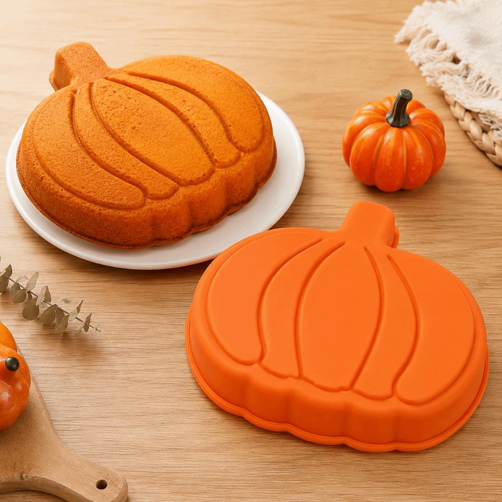 1/2Pcs Pumpkin Shape Halloween Cake Mold 3D Silicone Baking Mold Baking Supplies