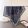 European and American Silk Scarves Are Versatile, High-end Cashew Print Simulation Silk Square Scarf, Shawl Neck Small Square Scarf, Headscarf, Scarf