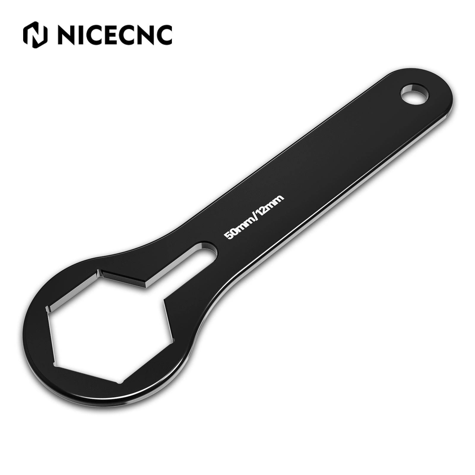 For Husqvarna TE 300 TE 250 FE 350 FE 450 FE 501 2014-2022 50mm WP Dual Chamber Fork Cap Wrench Tool For KTM EXC 300 EXC-F 350 чёрный