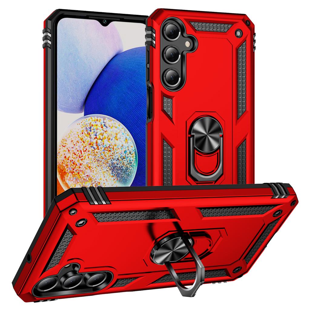 For Samsung Galaxy A16 5G/A16 4G Case PC+TPU Phone Cover with Rotary Ring Kickstand