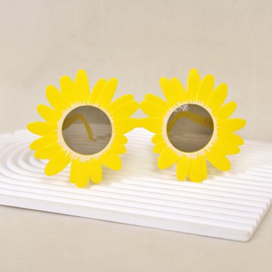 Sunflower Glasses Funny Clown Sunglasses Adults Horror Movie Costume for Summer Beach Pool Party Halloween Cosplay