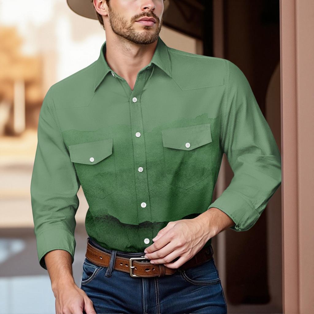 Men'S Fashionable Lapel And Shoulder Length Short Sleeved Casual Top