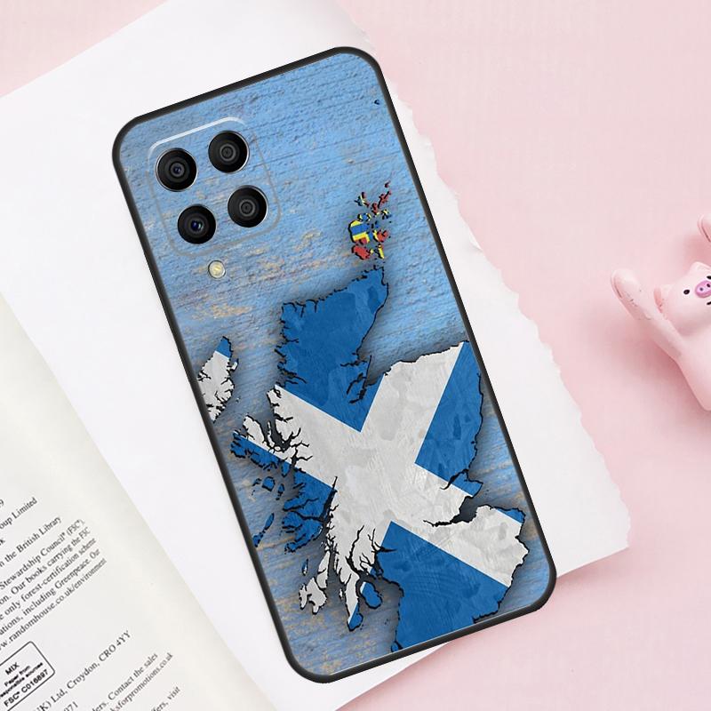 Scotland Scottish Flag Case For Samsung Galaxy M51 M55 M35 M15 M56 M36 M16 M06 M13 M33 M53 M12 M32 M52 M14 M34 M54