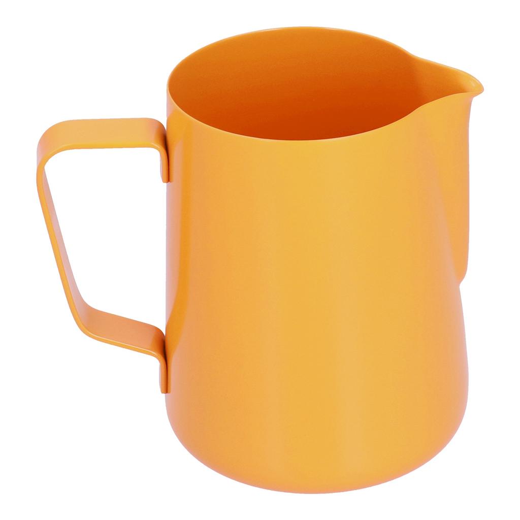 600ml Rostfritt Stål Skumkanna Mjölk Kaffe Skumkanna med Spetsig Hällpip för HemmetOrange