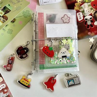 1ks Y2k Kawaii Japonský Showa Vintage Raný Štýl Prívesok na Jedlo pre Zápisník Scrapbook Denník Album DIY Deco Roztomilé Doplnky