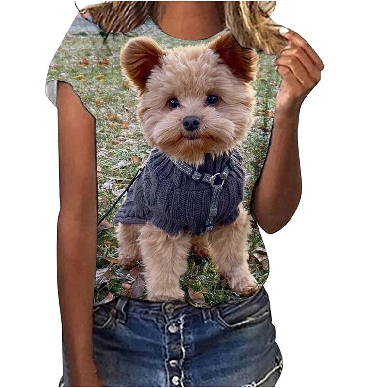 Women's T-shirt Summer Fashion Short Sleeve Tees Tops 3D Print O-Neck Casual T Shirt for Women's Funny Clothes for Sexy Girl Top