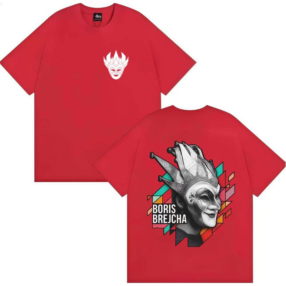 Best-selling Boris Brejcha Electronic Music Men's and Women's Summer Pure Cotton 100% Printed T-shirt
