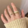 Korean Drop Glaze Double-layer Love Ring Female Simple Ins Opening Adjustable Index Finger Ring