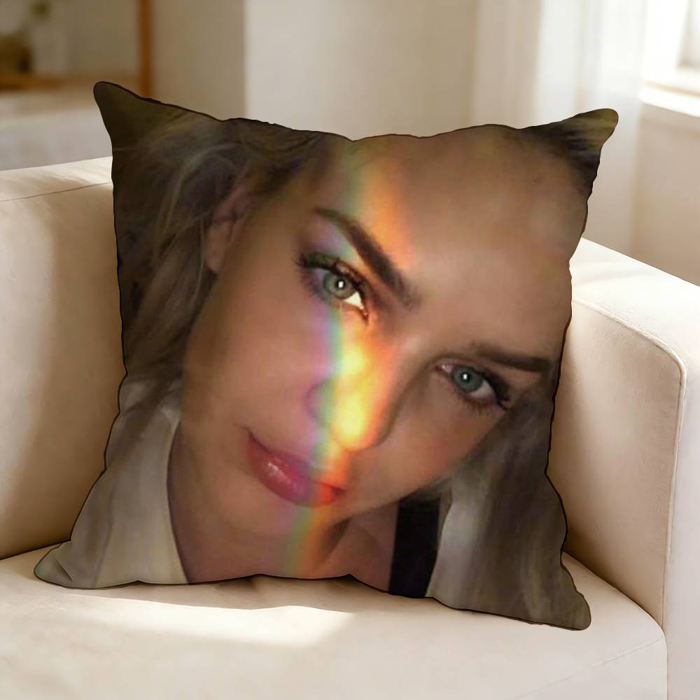 Pop Singer-Songwriter A-Anne M-Marie  Pillow Case Square Double-Sided Sofa Cushion Cover Bedroom Bedside Pillow