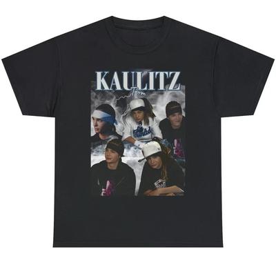 Tokio Hotel Tom Kaulitz Maglietta Manica Corta Cotone Nero Uomo S-5XL T-Shirt Unisex
