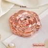 Portable Folding Rose Mirror: Compact HD Double-Sided Makeup Mirror with Flip-Top Design