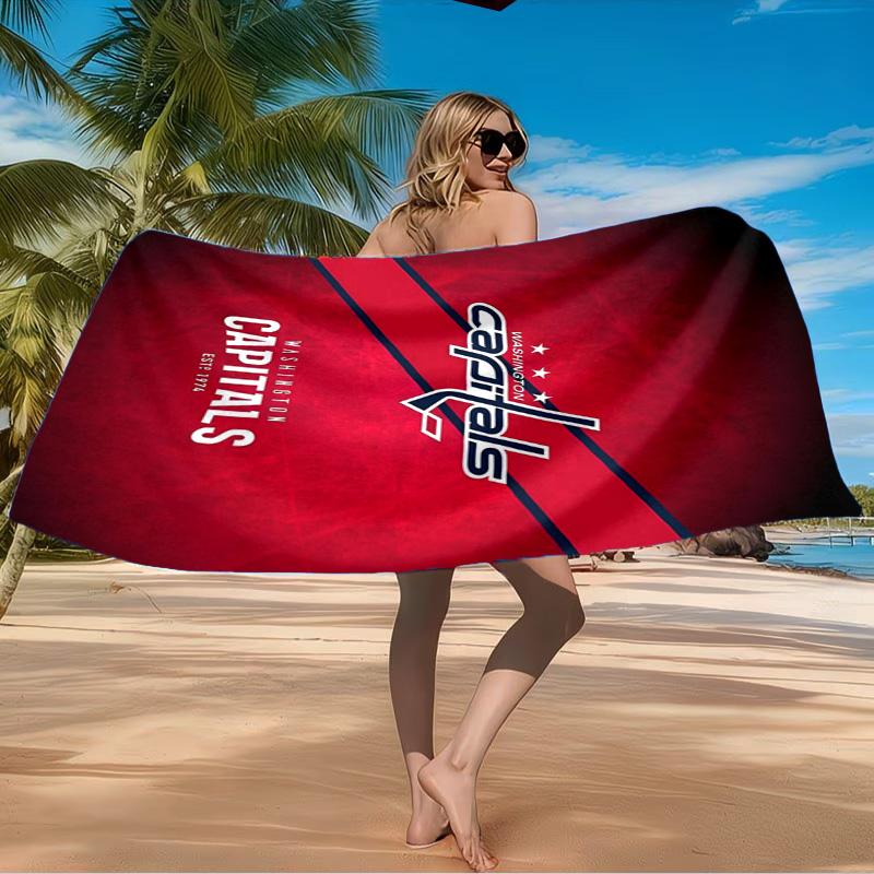 Washington Team Spirit Beach Towel Microfiber Beach Towel, Lightweight and Quick-Dry, for Summer Travel, Swimming Pool Fan Birthday Gift